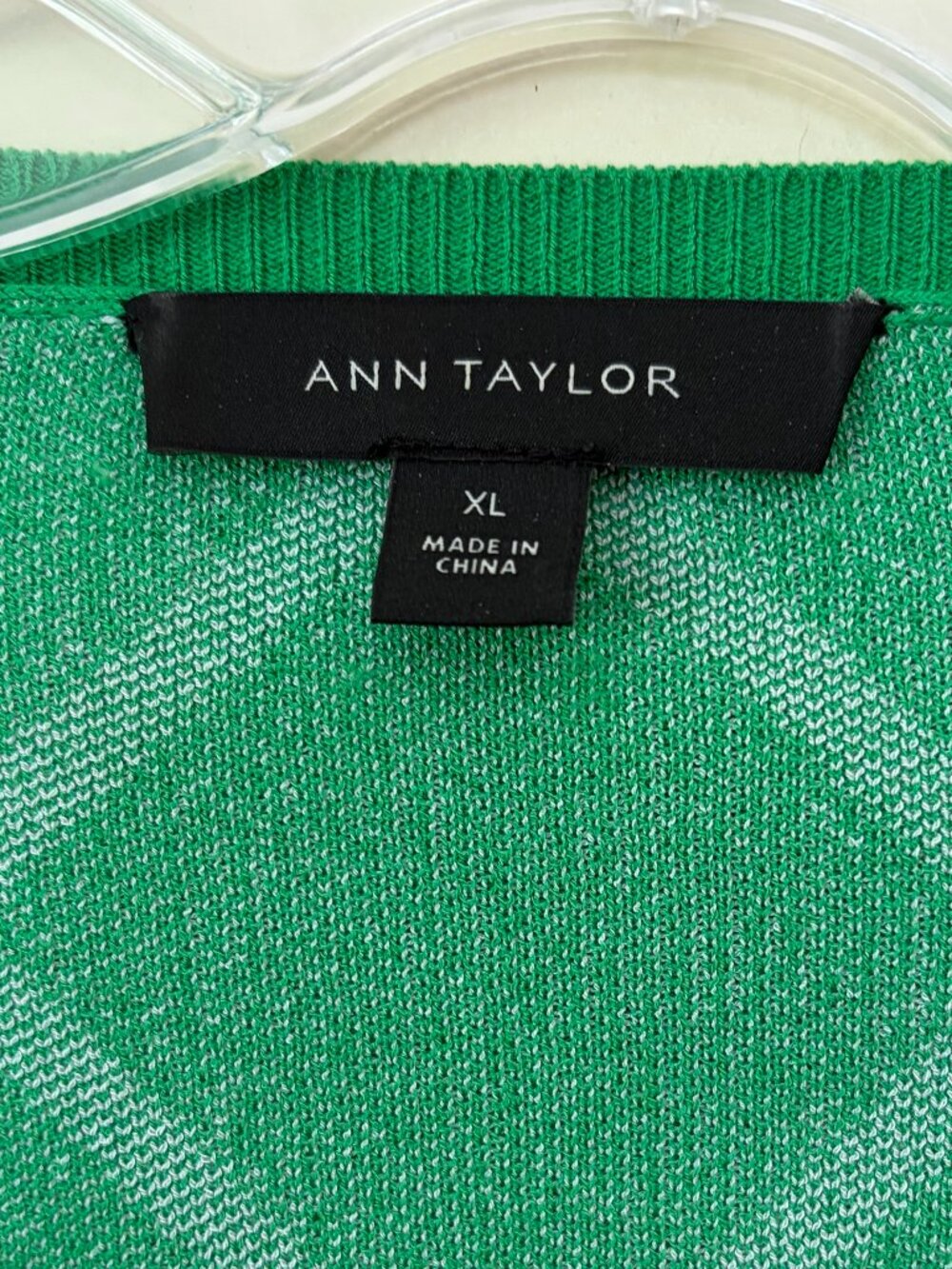 Ann Taylor Green Cardigan Size XL - Picture 4 of 6